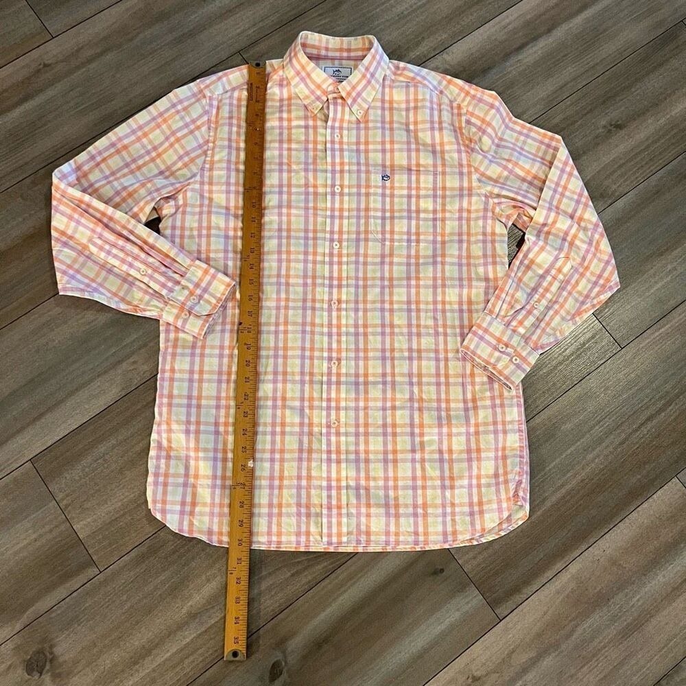 Southern Tide Mens Classic Fit Long Sleeve Button Down Plaid‎ Shirt Bin O-201 - Picture 5 of 6